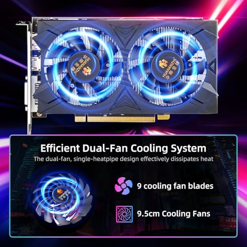 Image of RX 580 8G 2048SP Graphics Card - AMD Radeon RX580 AMD GPU, 8GB GDDR5, 256 Bit, PCI Express 3.0, Dual Fan Cooling, HD /DP /DVI, for Gaming PC