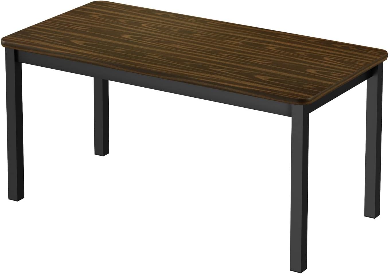 Correll Lab Table with Walnut and Black Finish LT3060-01-09-01