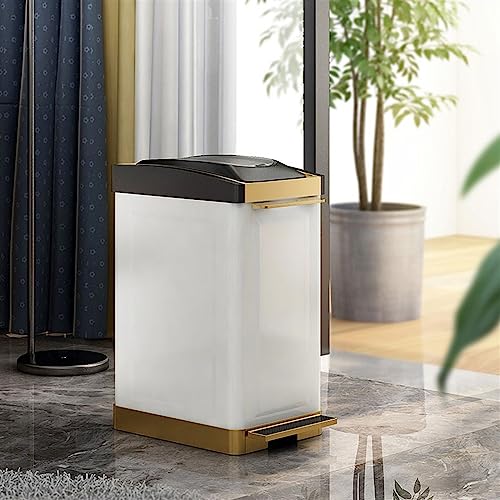 Corbeilles à déchets en acier inoxydable avec couvercle à fermeture douce - 6