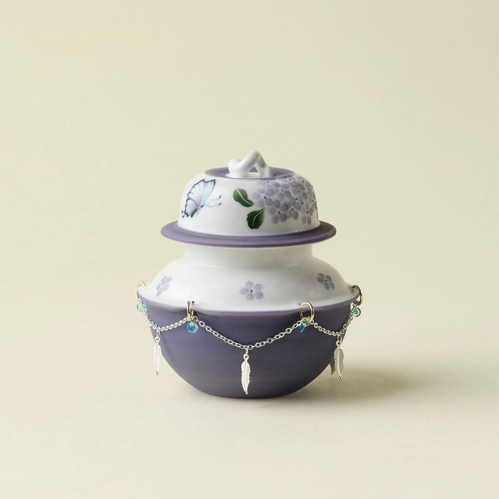 Barattoli Sale Zucchero caffè Mini Barattolo Sigillato con Pendente for tè in Ceramica A Forma di Farfalla Dipinta A Mano