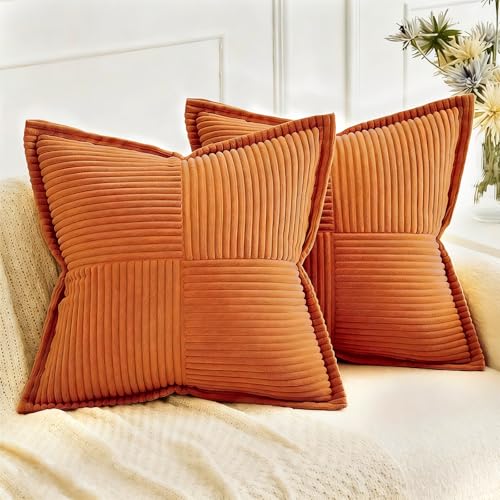 Reviews de Fundas decorativas - los más vendidos. 48 NEOROSVIKA Juego de 2 Funda de Almohada de Pana a Rayas, Funda de cojín de Estilo Bohemio, 45cm x 45cm, Cojines Decorativos Sala Modernos para sofás, Camas y decoración del...