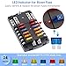 300A 12 Way Blade Fuse Block, Waterproof 12 Circuits Boat Fuse Box Panel with Dual Positive Power Inputs and Negative Bus, Standard ATC/ATO Fuse Holder with LED Indicator, for 12V/24V Car Truck Marine