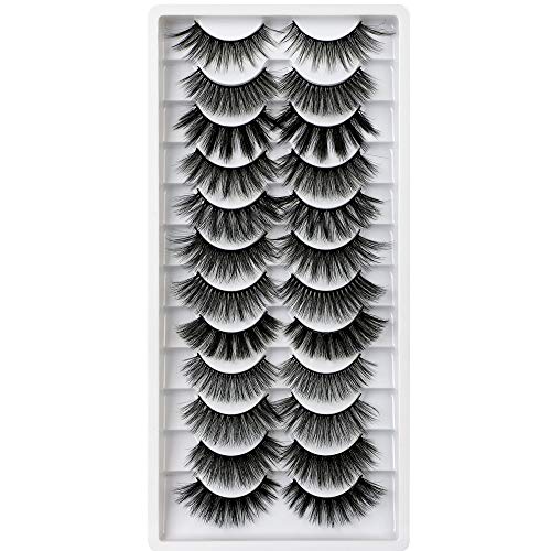 Winifred False Eyelashes 12 Styles 3D Fake Eyelashes Natural False Lashes Pack Fluffy Wispy Lashes