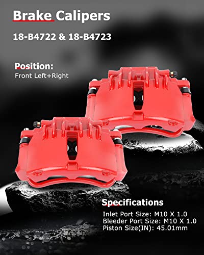 image for cciyu 18-B4723 18-B4722 Front Left & Right Brake Calipers With Bracket