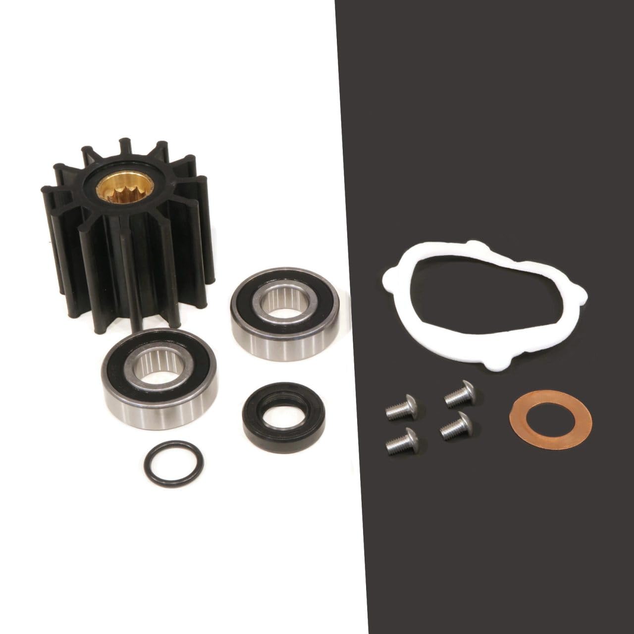 The ROP Shop | Water Pump Repair Kit for Alaska Diesel Indmar Northern Lights L6414A, 25-11030