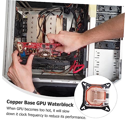 Bloque de agua para GPU SHINEOFI con base de cobre premium y estructura transparente 5