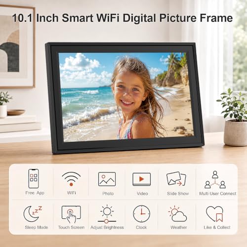 10.1 Inch WiFi Digital Picture Frame with IPS Touchscreen - image 5