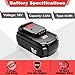 VANTTECH 2Pack PC18B 18V 3.6Ah Ni-Mh Replacement for Porter Cable 18V Battery PC188 PC18B-2 PC18BLEX PCC489N PCMVC PCXMVC Compatible with Porter Cable 18V Cordless Power Tools