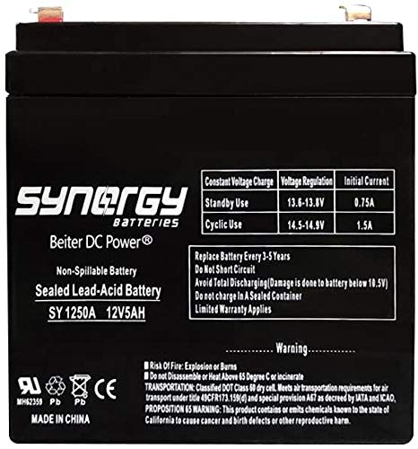 Beiter DC Power12V 5AH SLA Battery Replacement for Ion Audio Job Rocker Sound System, ion Speaker,12 Volt Battery for ION Audio Game Day Portable Speaker Battery Beiter DC Power