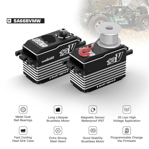 Servo intelligent 3S SA66BVMW pour optimiser la direction des voitures RC sur piste - 3