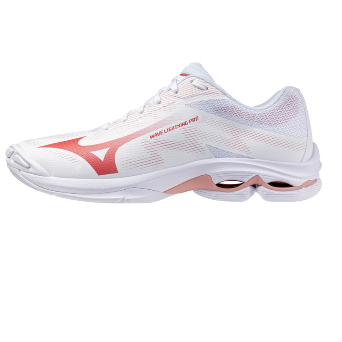 Mizuno Zapatillas Wave Lightning Pro Blancas/Rojas Mujer 2026
