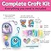 Creativity for Kids Bubble Gems Backpack Keychains - DIY Diamond Art Kits for Kids, Unicorn Toys for Girls, Gem Art Mermaid Gifts for Girls (Ages 6+)