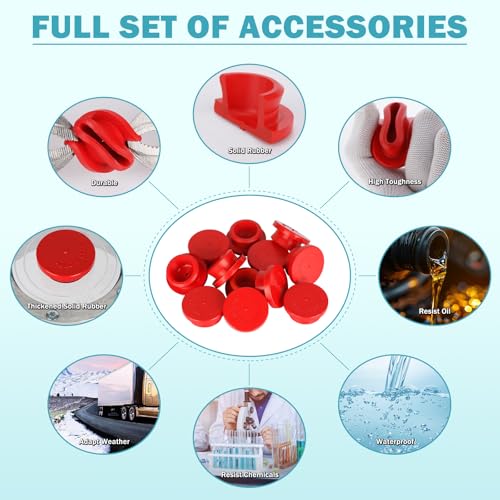 Image of CheeMuii 8 Pack 343-4009 Trailer Hub Caps Kit Replace for Stemco 343-4009