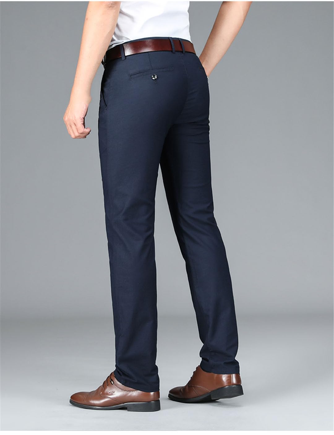 Vogrtcc Pantalones Casuales Elásticos para Hombre Pantalones De Negocios