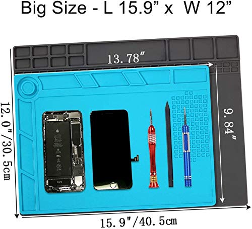 image for HPFIX Silicone Soldering Mat Electronic Repair Mat for Laptop, Watch, 