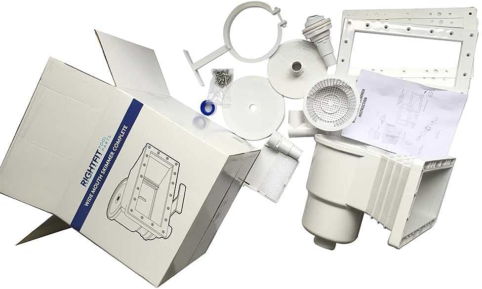 RightFit Wide Mouth Thru-Wall Above Ground Pool Skimmer Kit WB734757