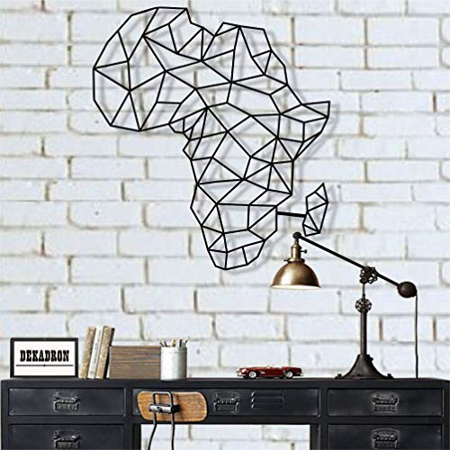 Bring Modern Charm to Your Walls with this Metal Africa Map