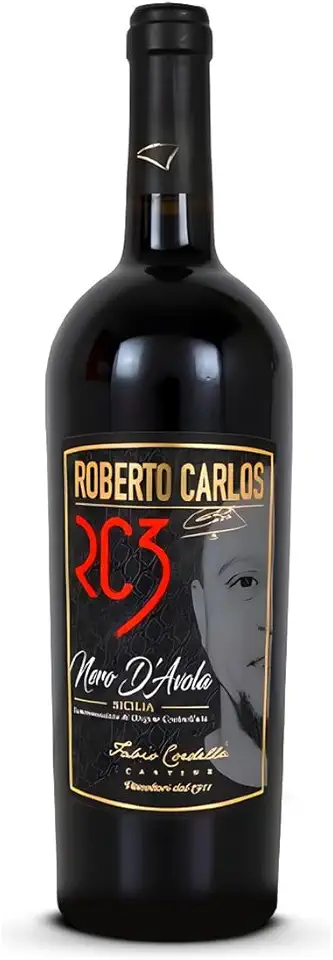 VINHO ITALIANO WINE OF THE CHAMP. NERO D'AVOLA DOC SICILIA ROBERTO CARLOS 750ML