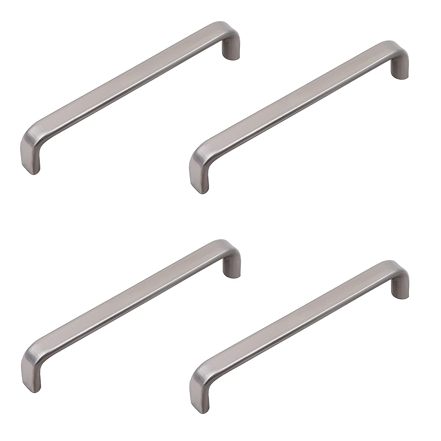 CRAFTKRAZY Door Handles for Main Door Silver| Stainless Steel Pull Handle Antique Finish Unique Handles for Doors Wardrobe Cabinets Drawers for Tables at Home Office | Hardware Items for Home(4 Set)