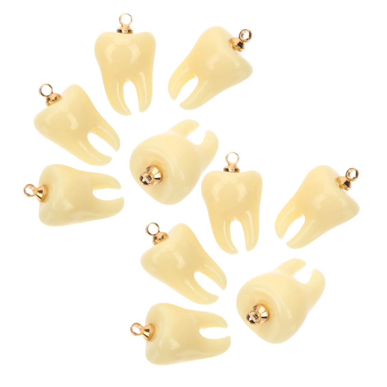 STOBOK 50pezzi Ciondoli Decorativi Forma Di Per Creazioni Fai Te Charm Per Collane Bracciali e Orecchini Accessori Divertenti Per Gioielli