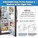 UPGRADED 2 Pack 240323002 Refrigerator Door Bin Shelf Compatible with Frigidaire & Kenmore Bottom 2 Shelves on Refrigerator Side, PS429725, AP2115742 Replacement Parts