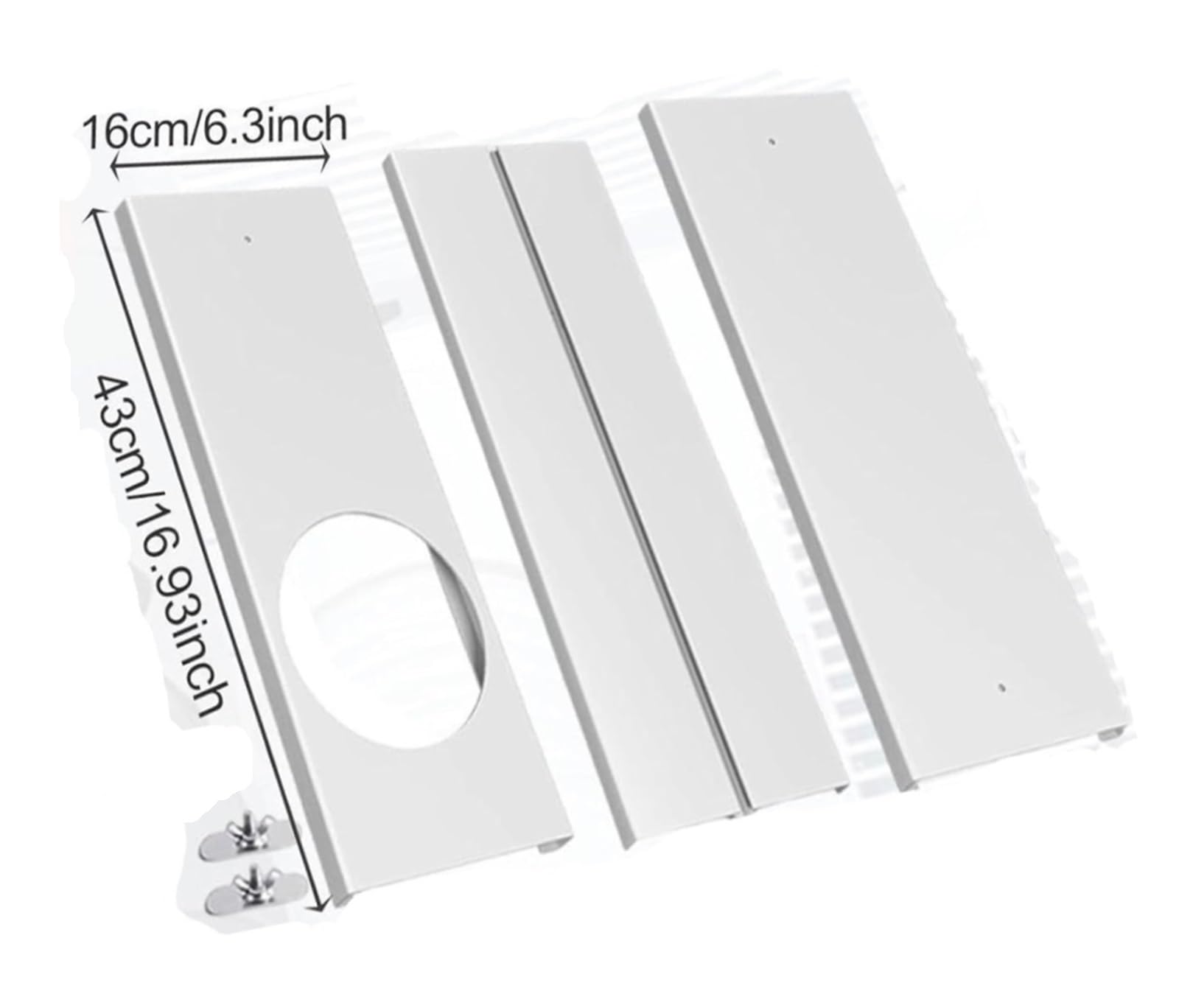 Sello de ventana deslizante para aire acondicionado portátil, kit de PVC ligero para una fácil instalación, sello de ventana de ajuste universal para eficiencia energética y t