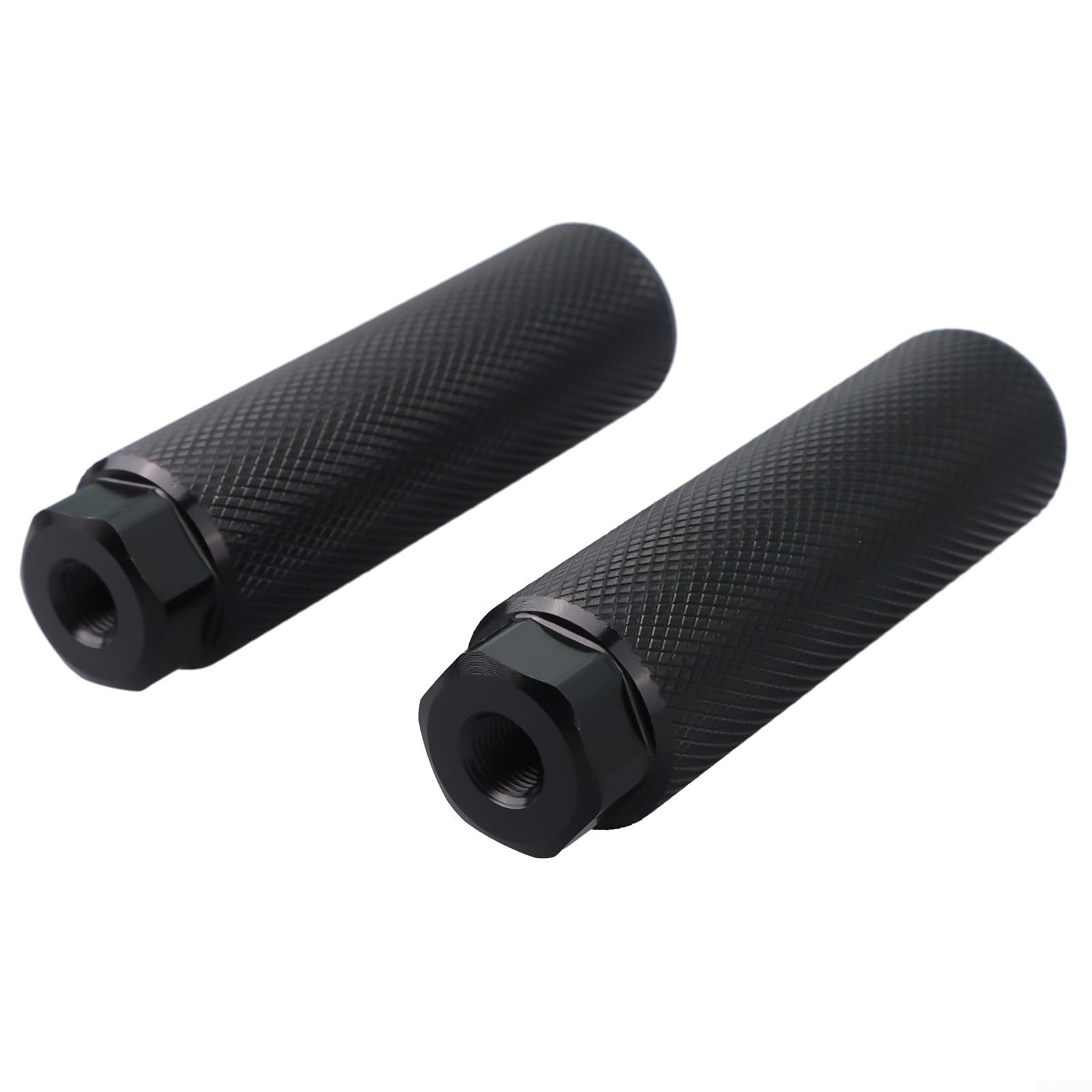 Bike Pegs Aluminum Alloy Bike Pegs With Non Slipping Grooves for Bike Road Bike Mountain Bikes(black)