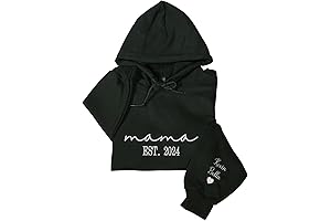 Personalized Mama Sweatshirt: Expressing Motherly Love with Embroidered Hearts