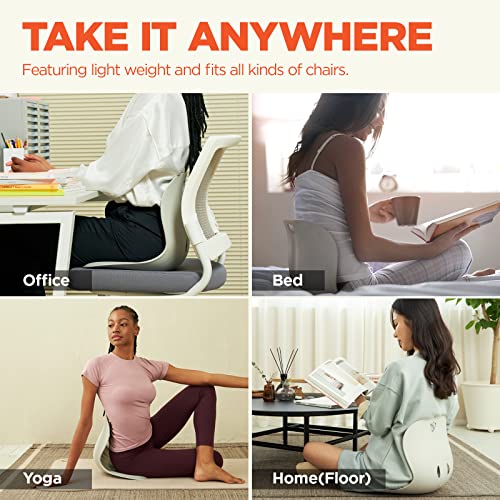 Curble-WIDER-Ergonomic-Lower-Back-Support-Chair-Lumbar-Support-for-Back-Posture-Corrector-and-Low-Back-Pain-Relief-Portable-and-Perfect-for-Office-Chair-and-Work-form-Home-Black