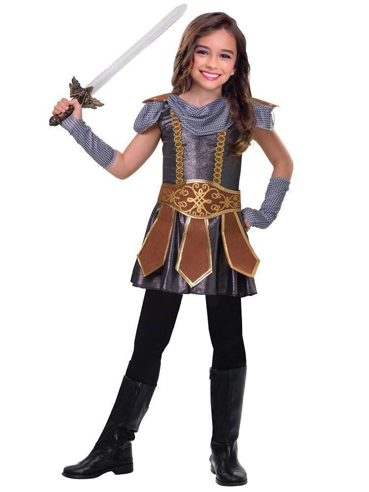 amscan 9908469 Girls Warrior Cutie Book Week Fancy Dress Costume Age 12-14 Years