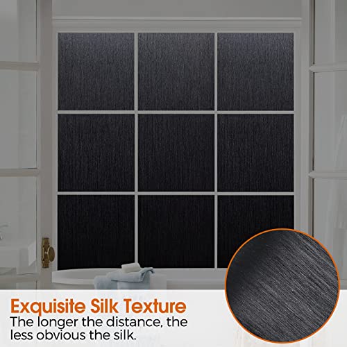 Static Cling Total Blackout Window Film Privacy: 100% Light Blocking Window Privacy Film Window Tinting Film For Home Sun Blocking Window Tint Window Heat Blocker Window Cover #TOP6