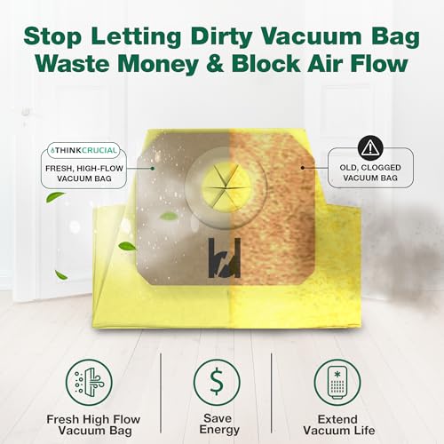 Crucial Vacuum 3 Replacement Vacuum Bags - Compatible with Honda Part # 2940380, 84909-TK8-A01 – Fits Honda Odyssey H80916 with Built in Vacuum Model – Bulk (3 Pack) - image 2