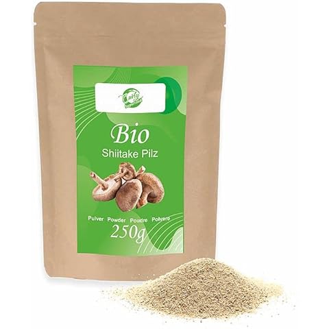 Curly Superfood Bio Shiitake Pilz Pulver 250g | ohne Zusatzstoffe | Rohkost Cover