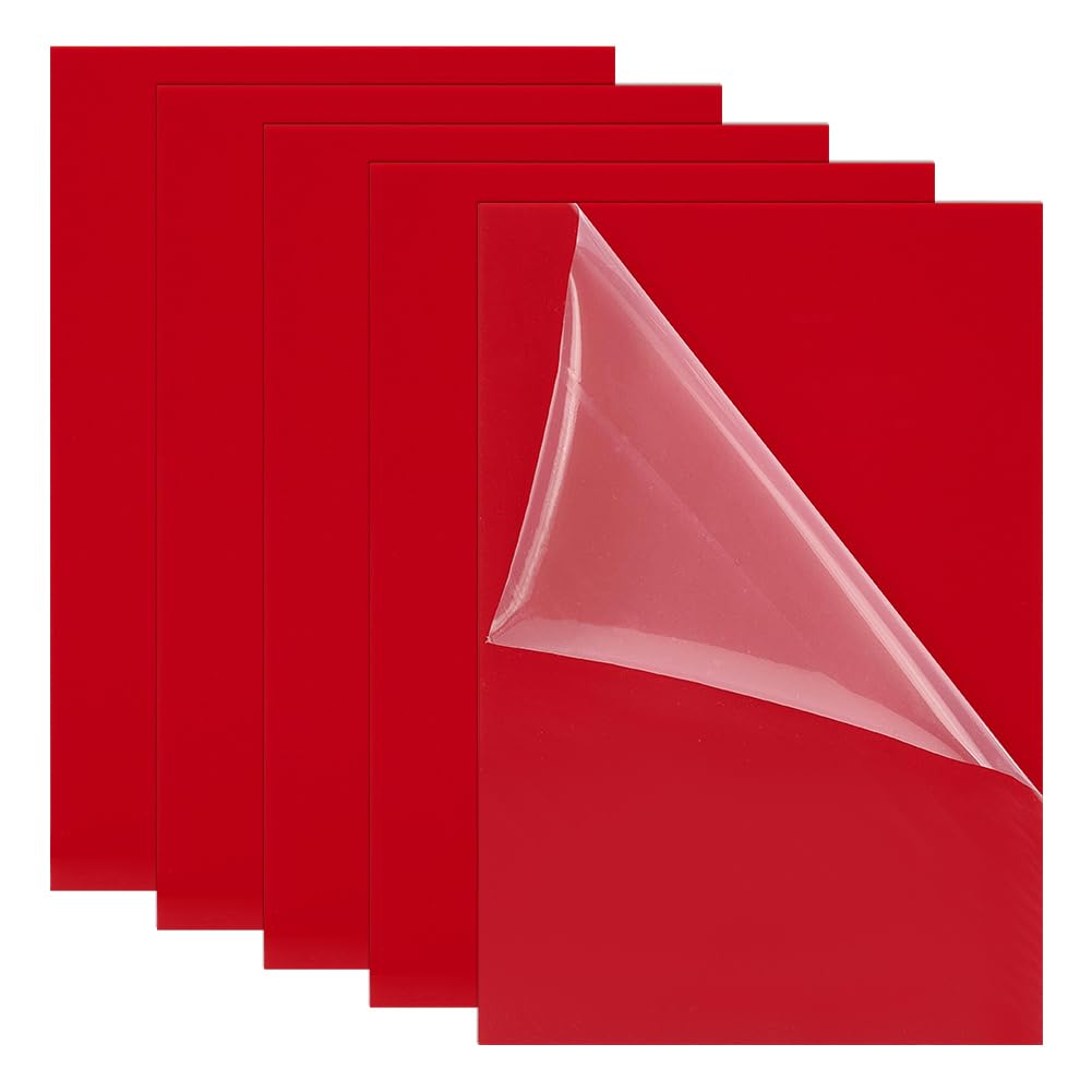 UNICRAFTALE 5pcs Fire Brick Acrylic Sheet 30.4x20.3cm Cast Opaque Panel Board 2mm Thick Fire Brick Acrylic Sheet for Laser Cutting Sign Craft DIY Display Craft Projects