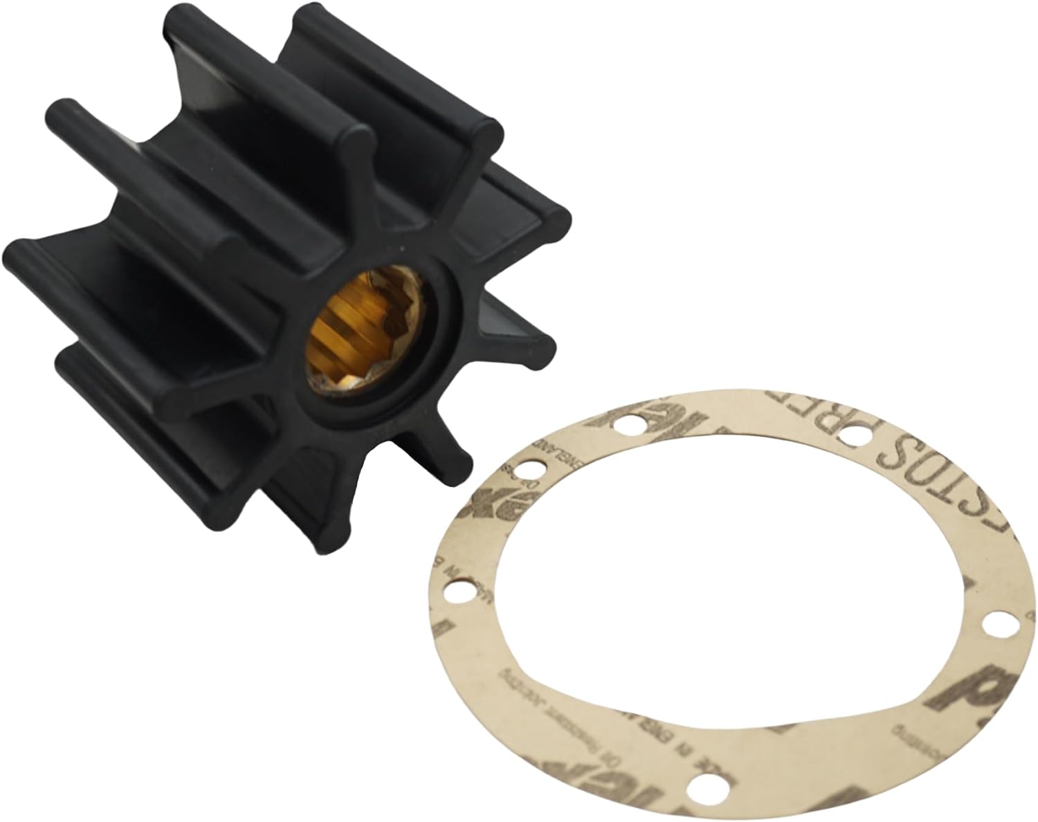 091029B Raw Sea Water Pump Impeller Kit Replaces for Jabsco 836-0001-P for Caterpillar 9 Blade