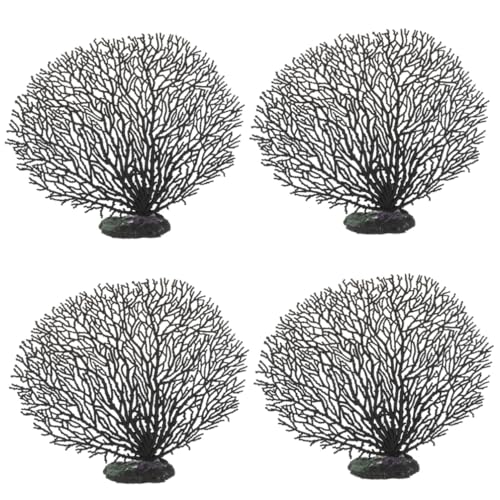Milisten 4 Piezas Pared De Coral Simulada Decoración De Arrecifes De Coral Hogar Paisaje Coral Accesorios para Peceras Decoraciones Árbol De De Mar De Polivinilo Artificial