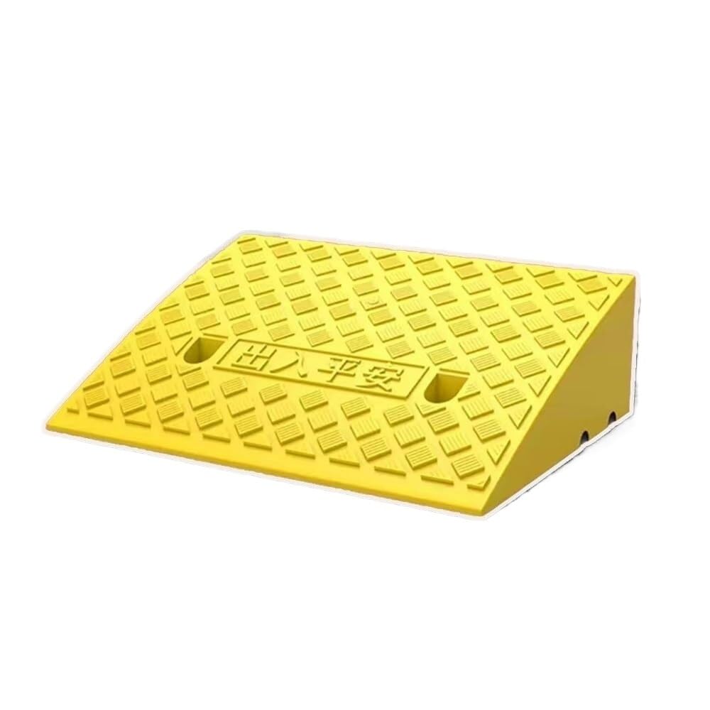 Rampas portátiles para umbrales, Rampa De Acera for Sillas De Ruedas Y Vehículos Multicolor 4-19cm(Yellow,H 7cm/2.8")