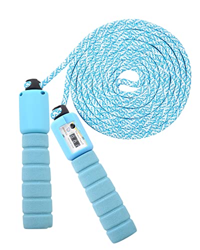 KONVINIT Cuerda para Saltar para niños Skipping Rope Ajustable,Saltar la Cuerda Mango de Espuma para el Juego Escolar o Actividad al Aire Libre