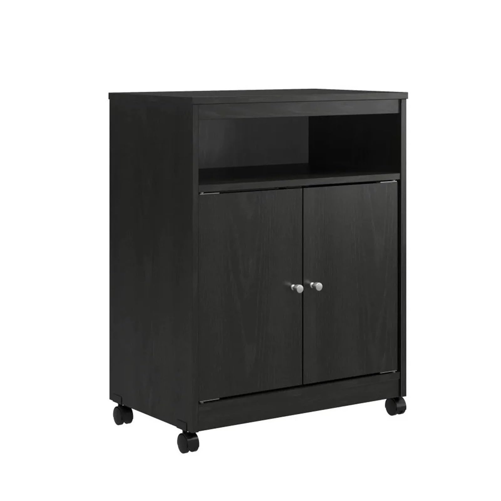 Cenz-888 Kitchen Storage Rack Kitchen Microwave Cart,Oak Kitchen Microwave Cart,Releases Counter Space,Kitchen Island Table Storage,Black Island Table for Kitchen