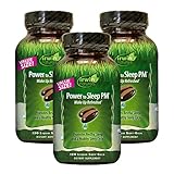 Irwin Naturals Power to Sleep PM - 120 Liquid Soft-Gels, Pack of 3 - with Melatonin, GABA, Ashwagandha, Valerian Root & L-Theanine - 180 Total Servings