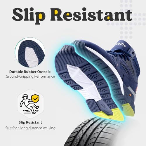 Fitville HIGH-TOP REBOUND CORE Wide Basketball Shoes For Men With Flat Feet Extra Wide High-Top Sneakers thumb #4