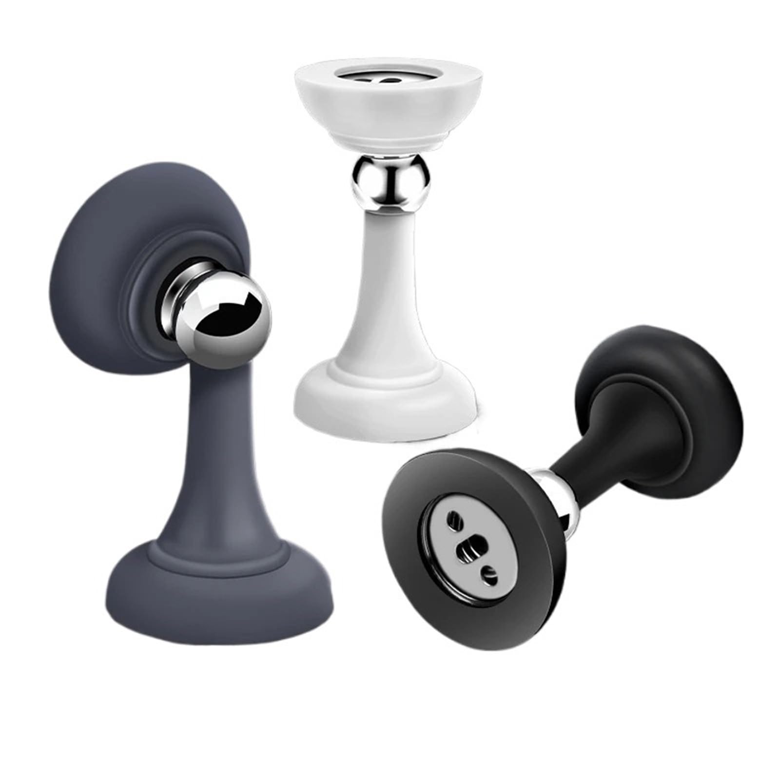 1pcs Magnetic Silent Door Stops Household Bedroom Free-Punch Anti-Collision Door Stop Silicone Floor Suction