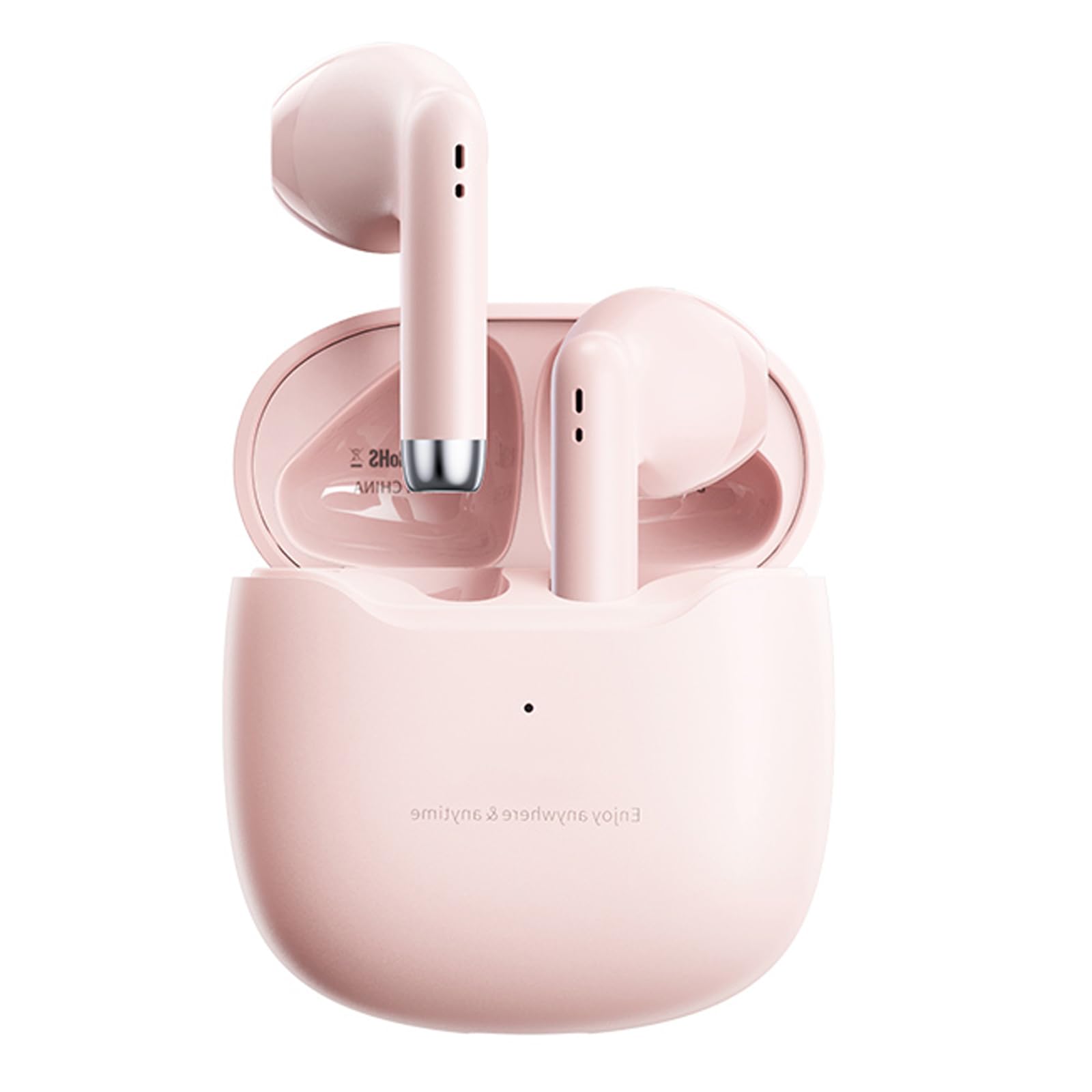 Ttbesmi TWS-19 Wireless Bluetooth 5.3 In-Ear Headphones for Kids, Pink, Waterproof, School & Gym, 5H Battery Life