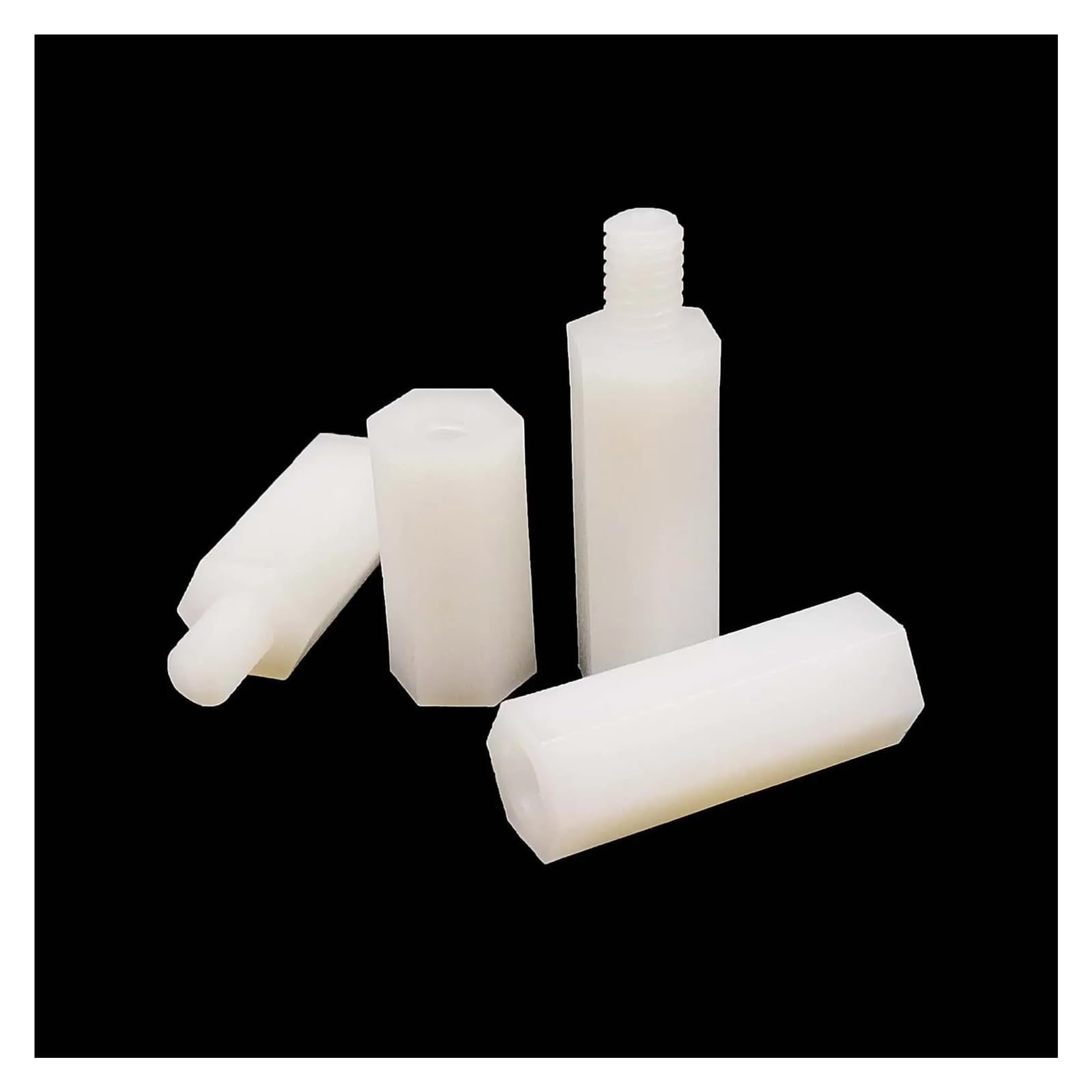 445/650/850/1300 Stück M2 M2.5 M3 M4 PCB Motherboard Weiß Kunststoff Nylon Sechskant Sechskant Abstandshalter Säule Abstandshalter Schraube Mutter Unterlegscheibe Kit Set(M2*1300pcs)
