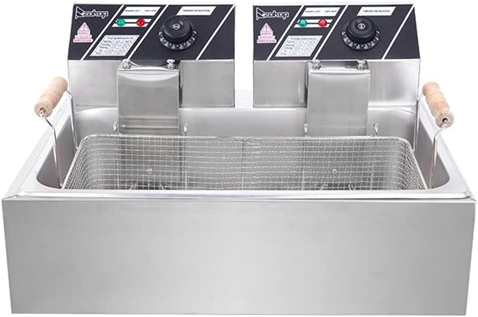 Deep Fryer with Basket 5000W 23.26Qt Commercial Deep Fryer