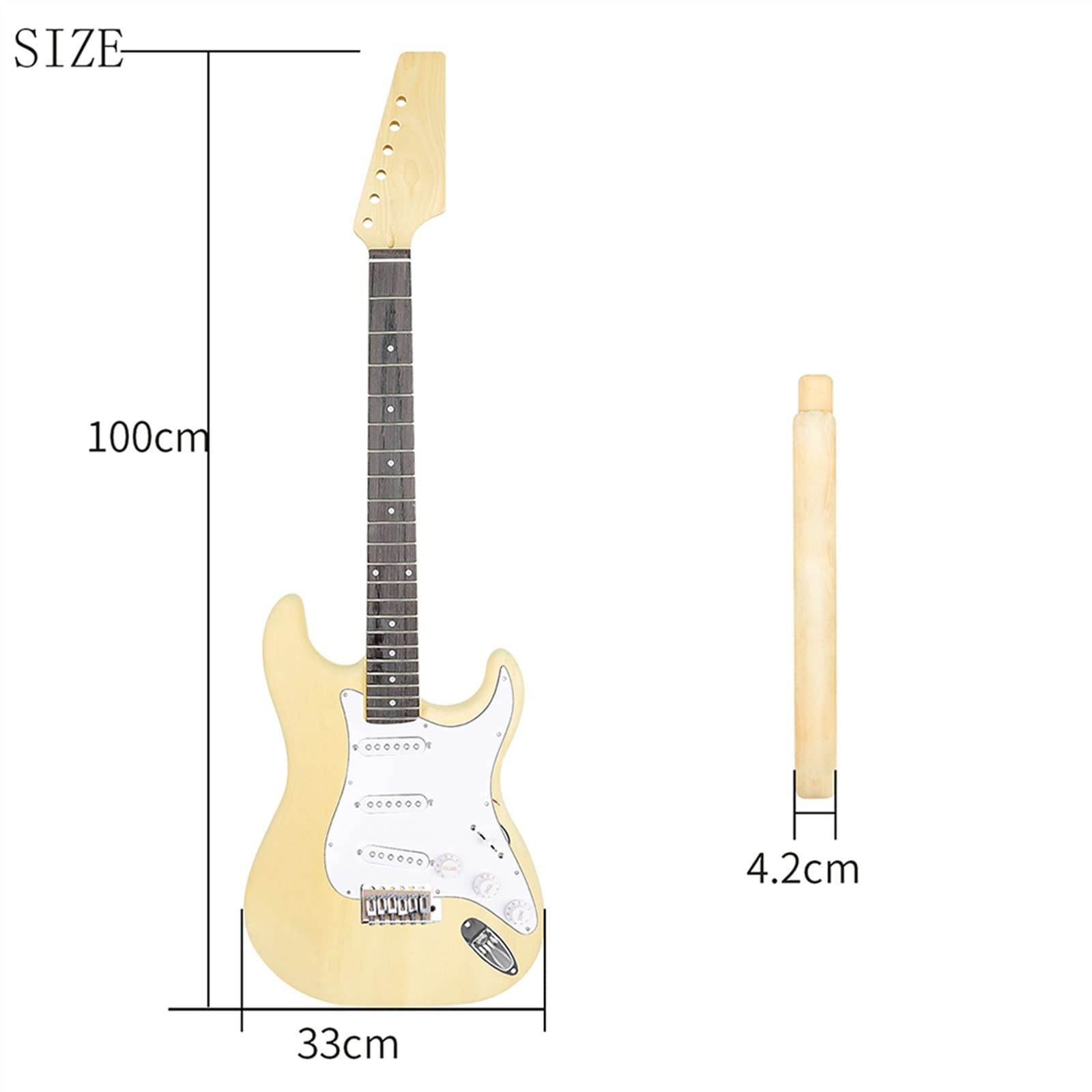 Zestaw Gitarowy 6 Strun 22 Progi Basswood Body Neck Gitara Elektryczna Instrument Muzyczny Zestaw Do Budowy Dla Początkujących Profesjonalny zestaw do gitary elektrycznej