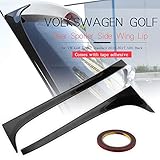Ruien Rear Spoiler Side Wing Lip for VW Golf 7 MK7 Standard 2014-2017 ABS Black