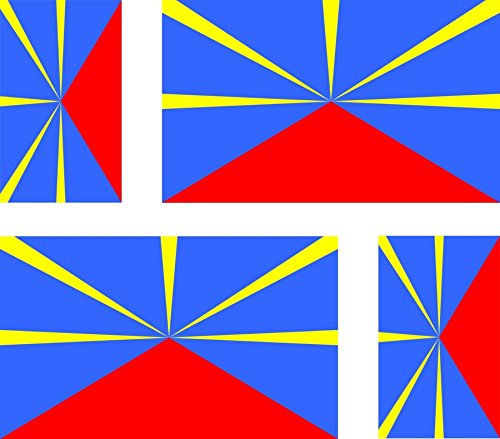 4 x Adesivo per Auto Moto Valigia PC Portatile