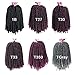 Spring Twist Hair 8 Inch Spring Twist Crochet Hair 6 Packs Spring Twist Braiding Hair For Butterfly Locs Soft Locs Low Temperature Synthetic Fiber Fluffy Hair Extensions (8 Inch,2#)