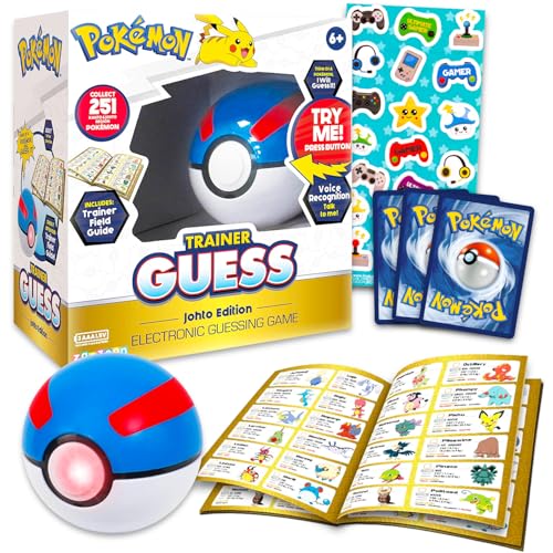 Pokemon Trainer Guess Game Johto Edition - Bundle with Guessing Game, Talk to Your Poke Ball Plus...